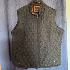 Kenneth Cole Black Quilted Men's Vest